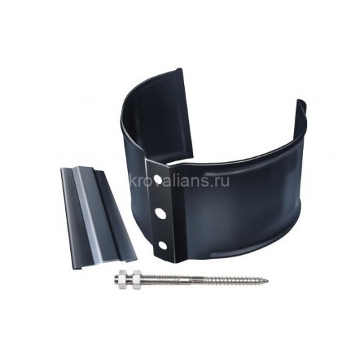 GL 90/125 Держатель трубы (кирпич) RAL 7024 Серый