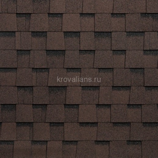 Гибкая черепица Шинглас (Shinglas) Фазенда (Коричневый) /1 кв.м/