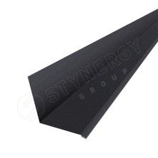 Планка для верхнего примыкания к стене 2000 Фальц Stynergy (CORUNDUM50-RAL9005-0.5)