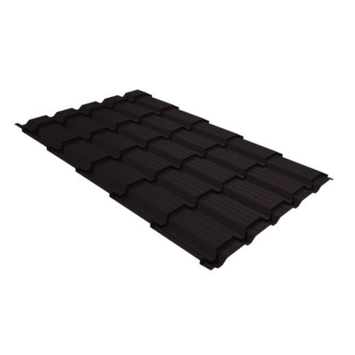 Металлочерепица "Квадро профи (Верховье)" ("Quadro Profi") v01 0,5 Satin Matt TX RAL 9005 черный