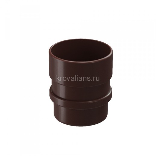 Docke LUX 140/100 мм Муфта трубы соединительная Шоколад