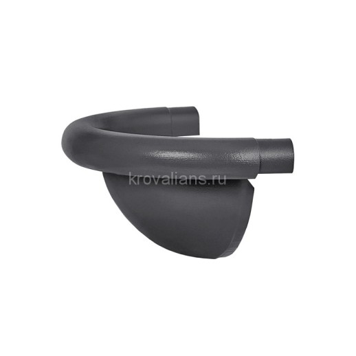 AS PU MATT 125/90 Заглушка  желоба полукруглая, 17 шт/уп., RR-23 Matt