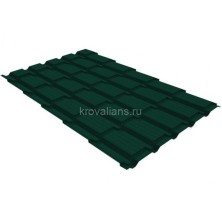 Металлочерепица Верховье Grand Line (Гранд Лайн) квадро 0,45 Drap TX RAL 6005 /1 кв.м./