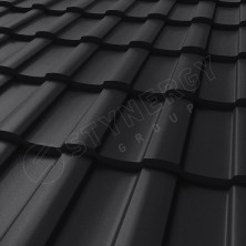 Металлочерепица Stella Stynergy (Rooftop Бархат-9005-0.5)