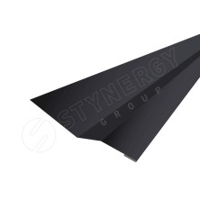 Планка зацепа (крепежная) 2000 Фальц Stynergy (CORUNDUM50Matt-RAL9005-0.5)