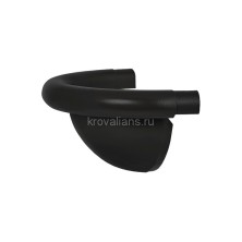 AS PU MATT 125/90 Заглушка  желоба полукруглая, 17 шт/уп., RR-33 Matt