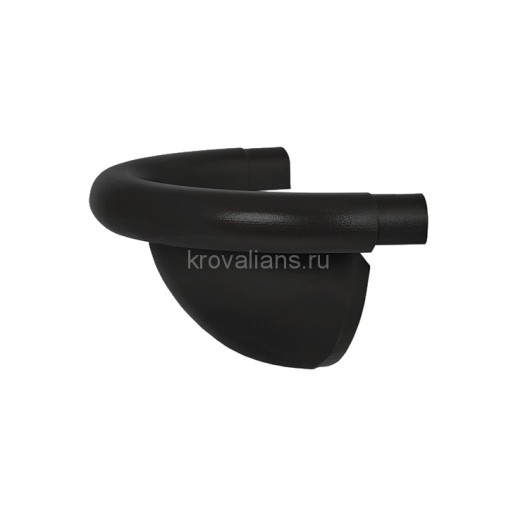 AS PU MATT 125/90 Заглушка  желоба полукруглая, 17 шт/уп., RR-33 Matt