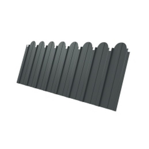 Профнастил C10B фигурный 0,45 PE RAL 7005 мышино-серый