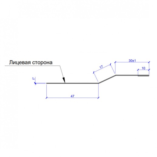 Планка крепежная FASTCLICK 7х30х2000 (VikingMP E-20-6005-0.5)