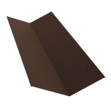 Планка ендовы нижней 300х300 0,5 Atlas X с пленкой RAL 8017 шоколад (2м)