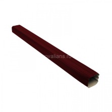 Vortex 127/102 Труба прямоугольная 1м PE RAL 3005
