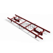 Комплект лестница кровельная Borge (Борге) 1,8 м (ral 3011) 1 комплект