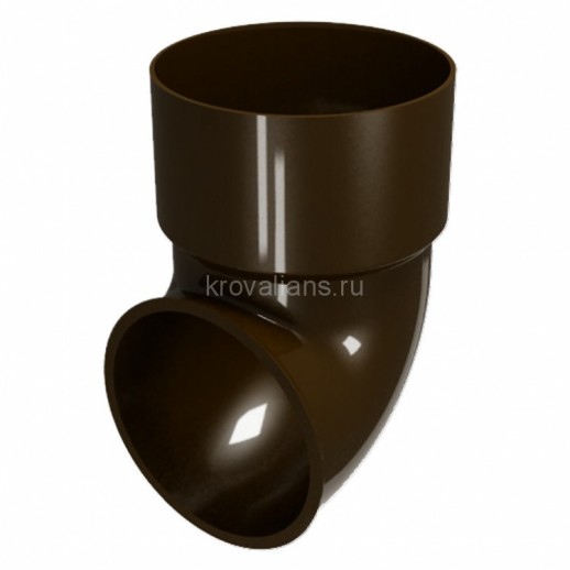 GL Rohrfit 120/80 Сливное колено, коричневый RAL 8017