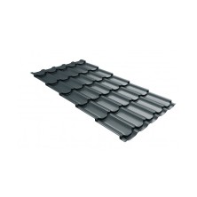 Профиль волновой квинта плюс Grand Line c 3D резом 0,45 Drap RAL 7016 антрацитово-серый