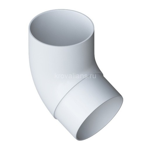 ЭЛИТ Колено трубы 67°, белый