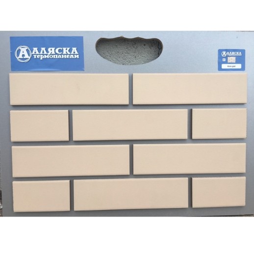 Термопанель АЛЯСКА Krem glatt (1,140х0,596х60мм) 0,65м2 60шт/палл