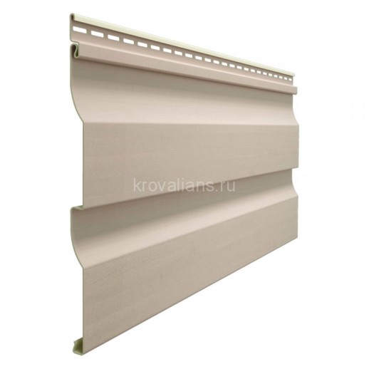 Docke PREMIUM Сайдинг "Корабельный брус" D4,5D 3,6х0,232 (0,85м2) Крем-брюле, 20шт/уп