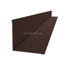Планка для внутренних углов 110х110х2000 Stynergy (Стинержи) (Стальной Кашемир Matt-8017-0.5) /1 шт/