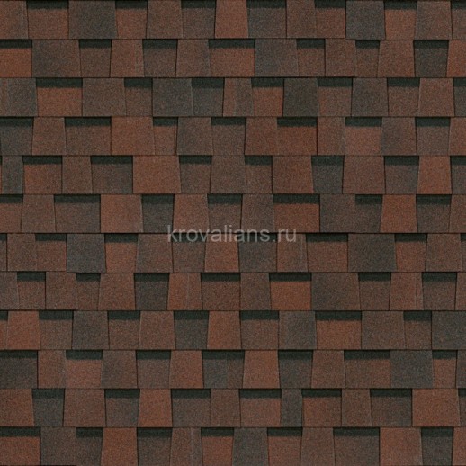 Гибкая черепица Docke Pie (Деке Пай) Standard Dragon (Темно-коричневый) /1 кв.м. /
