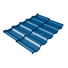 Металлочерепица Grand Line (Гранд Лайн) квинта Uno c 3D резом 0,45 PE RAL 5021 /1 кв.м./