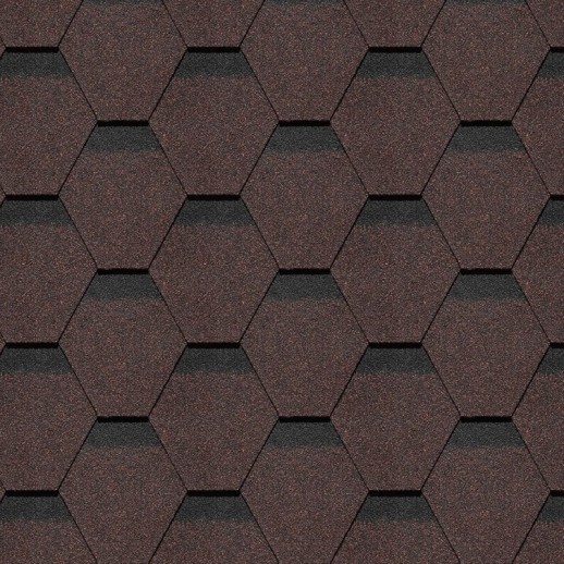 Гибкая черепица Docke PIE PREMIUM ШЕФФИЛД Корица, 3м2