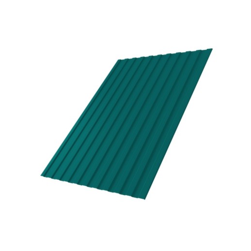 Профнастил С8А 0,45 PE с пленкой RAL 5021 водная синь