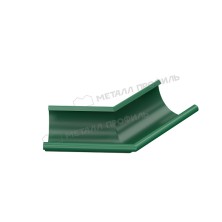 Угол желоба наружный 135 градусов МЕТАЛЛ ПРОФИЛЬ Foramina PUR 150/100 RAL 6005, зеленый
