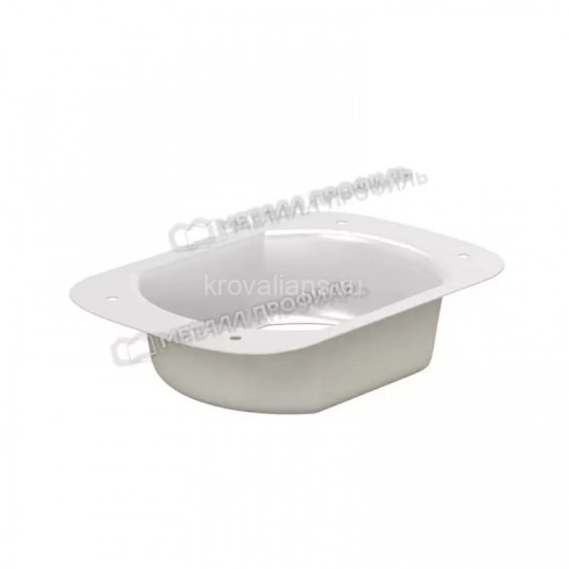 Металл Профиль Бюджет Воронка выпускная 76х102 (9003) /1 шт/