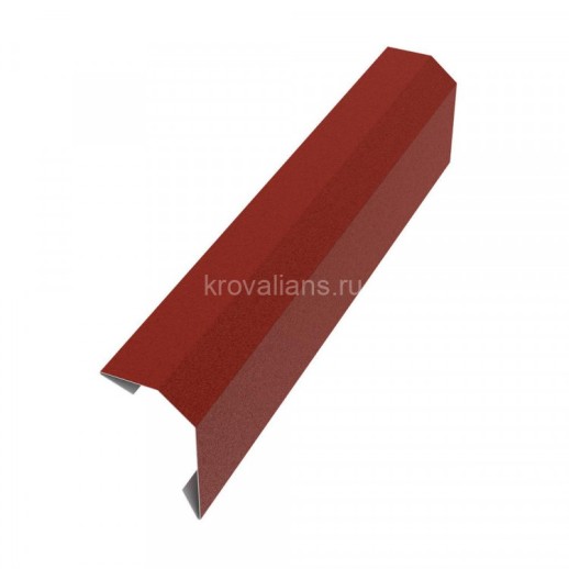 Примыкание в штробу 40х18 L=2м РЕ RAL 3009 (Фартук S6 mini new) /1 шт/