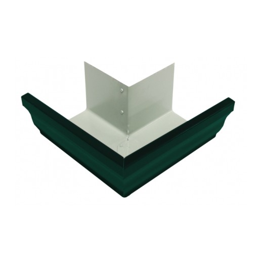 Угол желоба внешний 90 Optima Прямоугольная Grand Line (Гранд Лайн) ral 6005 1 шт