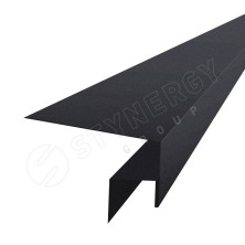 Планка околооконная сложная 3000 Фальц Stynergy (CORUNDUM50-RAL9005-0.5)