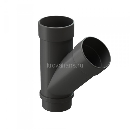 Docke LUX 140/100 мм Тройник 45 Графит