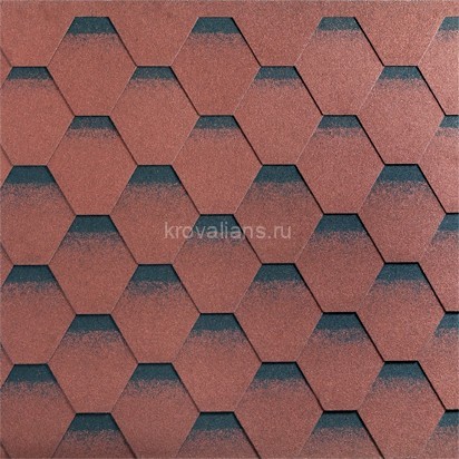 Гибкая черепица Katepal (Катепал) Katrilli (Осенний красный) /1 кв.м/