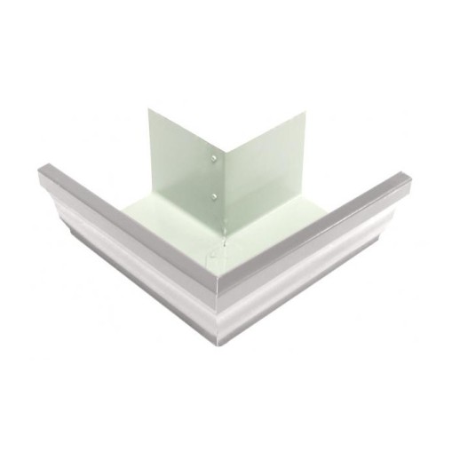 Угол желоба внешний 90 Optima Прямоугольная Grand Line (Гранд Лайн) ral 9003 1 шт