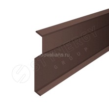 Планка примыкания в накладку 22х22х42х2000 Stynergy (Стинержи) (Стальной Кашемир Matt-8017-0.5) /1 шт/