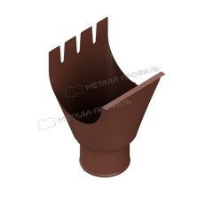 Воронка выпускная МЕТАЛЛ ПРОФИЛЬ GRANDSYSTEM D125/90 Ral 8017