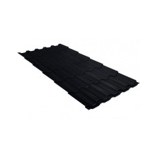 Профиль волновой квинта плюс Grand Line c 3D резом 0,45 Drap RAL 9005 черный