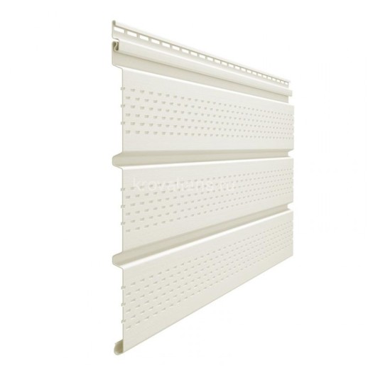 Docke Софит PREMIUM Т4 Перфорированный 3,05х0,305 (Пломбир), 16шт/уп