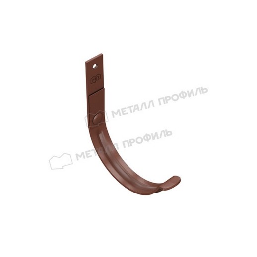 Держатель желоба карнизный МЕТАЛЛ ПРОФИЛЬ Foramina PUR 125/100 RAL 8017, коричневый