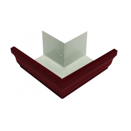 Угол желоба внешний 90 Optima Прямоугольная Grand Line (Гранд Лайн) ral 3005 1 шт