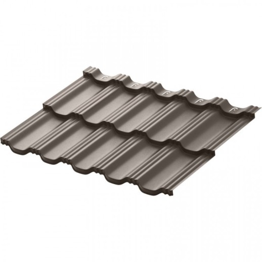 Профиль модульный AquaSystem Гётеборг 1205х765 мм PE Glance Zn140 0,45мм RAL 8019