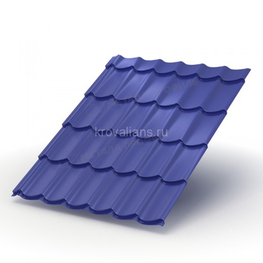 Металлочерепица МеталлПрофиль Ламонтерра-X (Colorcoat Prisma-03-Atlantis-0.5) /1 кв.м./