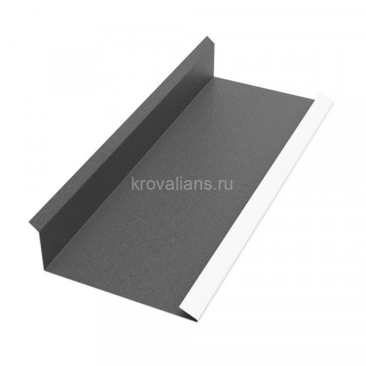 Торцевая планка внутренняя 35х118х2000мм PE Rooftop Matt 0,5 мм Zn180 RAL7024