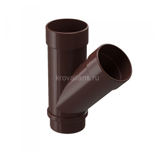 Docke LUX 140/100 мм Тройник 45 Шоколад