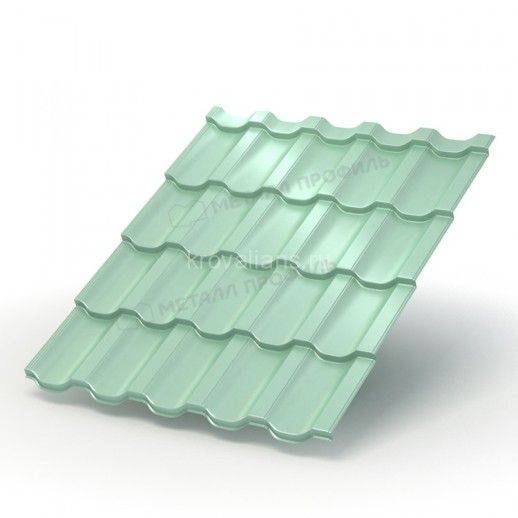 Металлочерепица МеталлПрофиль Трамонтана-SL (PURMAN-20-Tourmalin-0.5) /1 кв.м/