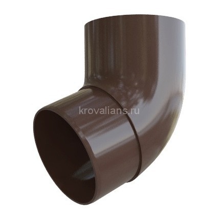 ЭЛИТ Колено трубы 67°, коричневый