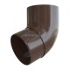 ЭЛИТ Колено трубы 67°, коричневый