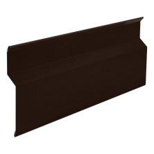 Примыкание в накладку 43х20х22 L=2м РЕ RAL 8019 (Фартук S6 new)
