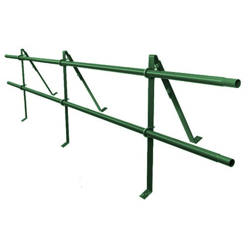 Ограждение кровельное BORGE Эконом  H-120см, тип 3, 3 метра, сигнально-синий (RAL 6002), с двумя доп