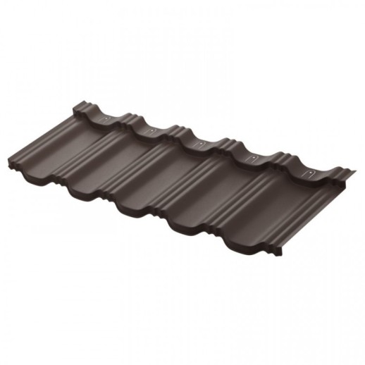 Профиль модульный AquaSystem Гётеборг 1205х415 мм PE Glance Zn140 0,45мм RAL 8019